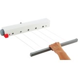 Uscator de rufe extensibil, Y016, alb, 5 randuri x 4 m