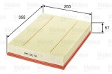 VALEO 585198 Filtru aer