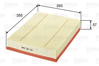 VALEO 585198 Filtru aer foto