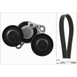 Kit Complet Curea Transmisie + Role Intinzatoare INA - BMW Seria 3, 5, X3 - Motor N47 (2.0 Diesel)