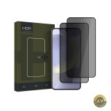 Folie de protectie Ecran Privacy HOFI Glass PRO+ pentru Samsung Galaxy S25 S931 Sticla Securizata Full Glue Set 2 bucati