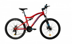 Bicicleta Mtb Dhs Terrana 2645 Rosu M 26 inch foto