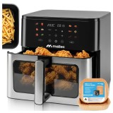 Friteuza AirFryer, negru, 2000W, 10 litri, gateste fara ulei, 12 programe LED, MalTec, 114285
