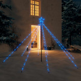 Lumini pentru bradul de Craciun, 400 LED-uri, albastru, 2,5 m GartenMobel Dekor, vidaXL