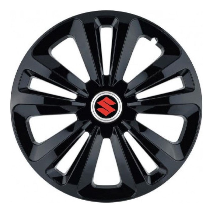 Set 4 Capace Roti Terra Negru R15, pentru Suzuki