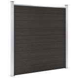 vidaXL Panou de gard, negru, 180x186 cm, WPC 148972