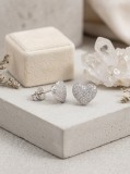 Cumpara ieftin Cercei din Argint 925 Inima Pavati cu Zirconiu Sparkle Heart