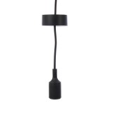 Suspensie Silicone LY 6046, 1 x E27, neagra, clasica