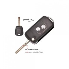 Carcasa cheie telecomanda 2 butoane compatibila Peugeot / Citroen