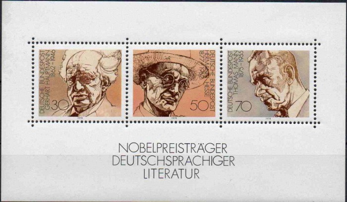 GERMANIA 1978, Laureati ai premiului Nobel pentru literatura, Personalitati, MNH