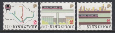 Singapore 1988 - Trenuri rapide, serie neuzata foto
