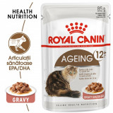 Cumpara ieftin Royal Canin Ageing 12+, hrana umeda pisica senior in sos/ gravy, 85 g