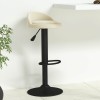 VidaXL Scaun de bar, crem, catifea 333589