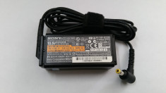 Alimentator laptop nou original SONY VAIO VGP-AC10V6 10.5V 1.9A 20W tip mufa 4.8mm x 1.7mm foto