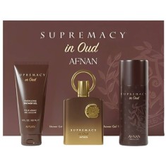 Afnan Supremacy In Oud Set cadou Unisex 100ml Extrait De Parfum + 150 ml Gel de duș + 150 ml Deodorant