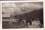 M779N Cars at Col du Galibier 1930&rsquo;s photo