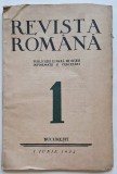 Revista Rom&acirc;nă nr. 1 &ndash; București 1924 &ndash; publicație interbelică rară
