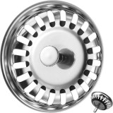 Set 2 Filtre Chiuveta Inox 80mm Argintiu Sita Scurgere Chiuveta Bucatarie