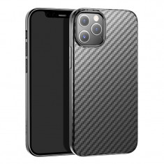 Husa de protectie telefon Hoco pentru Iphone 12 Pro Max, Plastic TPU, Negru