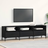 VidaXL Dulap TV, stejar negru, 150x30x44,5 cm, lemn prelucrat