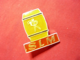 Insigna SLM metal si email , h=3cm
