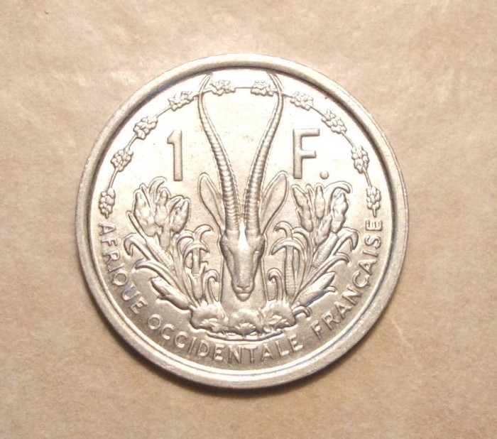 AFRICA OCCIDENTALA FRANCEZA 1 FRANC 1948 UNC