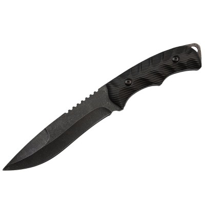 Cutit de vanatoare DEPOX&amp;reg;, Redemption Assault, 25.5 cm, negru, teaca inclusa foto