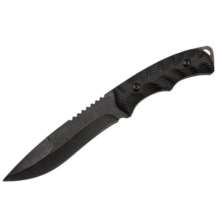 Cutit de vanatoare DEPOX&reg;, Redemption Assault, 25.5 cm, negru, teaca inclusa