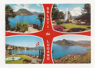 AM4 - Carte Postala - ELVETIA - Lugano, nirculata 1995 foto