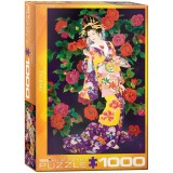 Puzzle 1000 piese Tsubaki - Haruyo Morita, Jad