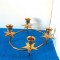 Sfesnic candelabra 4 focuri, alama lustruita, placata aur -Nordic Stars- Suedia