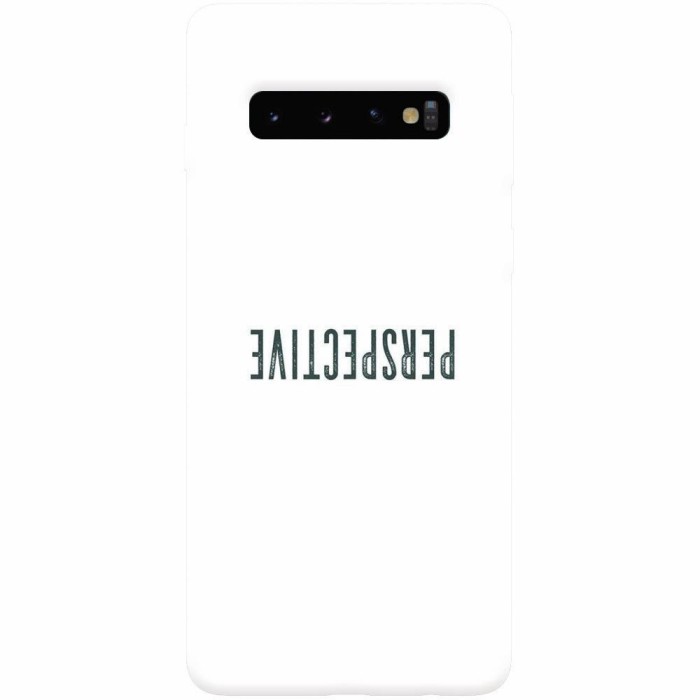 Husa silicon personalizata pentru Samsung Galaxy S10, Perspective