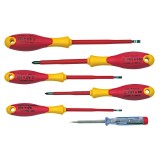 Set Surubelnite Izolate Abs Plate Si Ph + Tester - 6 Piese
