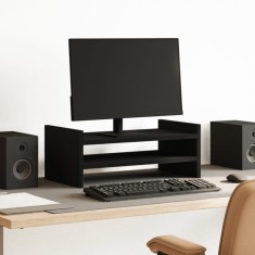 vidaXL Suport de monitor, negru, 50x27x20 cm, lemn prelucrat 854779 foto