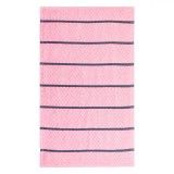 Prosop Bucătărie Waffle, Roz cu Dungi Maro, 60x35cm, Absorbant, 70% Bumbac 30% Poliester, Oem