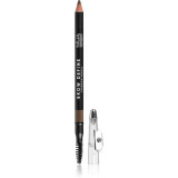MUA Makeup Academy Brow Define creion de sprancene de lunga durata cu pensula culoare Mid Brown 1,2 g