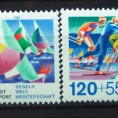GERMANIA (BUNDESPOST) 1987 – SPORT, serie nestampilata, R18 / DG3