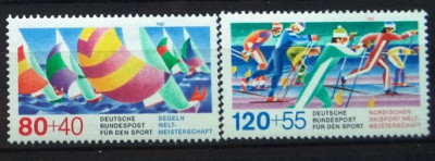 GERMANIA (BUNDESPOST) 1987 &amp;ndash; SPORT, serie nestampilata, R18 / DG3 foto