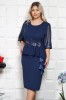 Rochie eleganta Abstract NaviMarimea, Yves