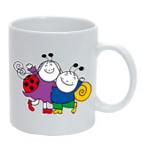 Cana alba personalizata Bobita si Buburuza 10, INOVATIX&reg;. 330ml