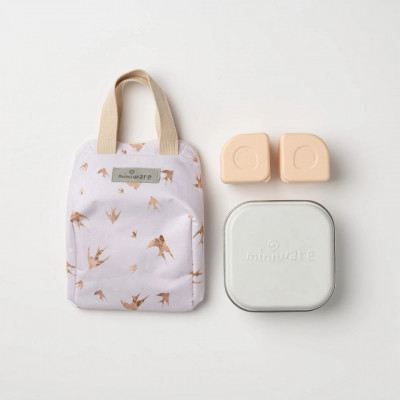 Set geanta termoizolanta Mealtote cu cutie Grow bento, Miniware Ready Go! foto