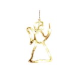 Decoratiune de craciun luminoasa in forma de ingeras 21x12 cm, cu ventuza, alb cald, flippy