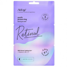 Set masti faciale gel cu retinol, 3 x 7 ml, Kilig