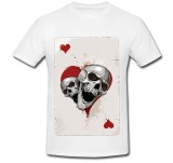 Cumpara ieftin Tricou &quot; Craniu - inima rosie &quot;