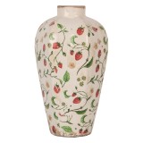 Cumpara ieftin Vaza flori ceramica multicolora Capsuni &Oslash; 17x29 cm