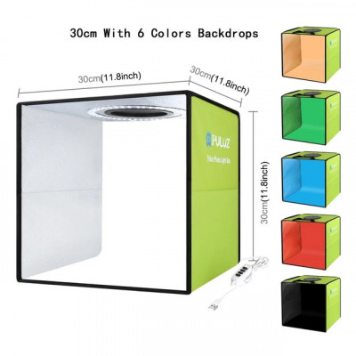 Mi Photo Studio Photo Box Studio Box Lightbox LED DSLR Shooting Cort Kit Kit &amp;amp; foto