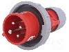 Conector alimentare AC, IEC 60309, IP67, 16A, 400V AC, 4 pini, PCE - 70142-6