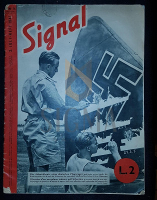 REVISTA DE PROPAGANDA HITLERISTA &amp;quot;SIGNAL&amp;quot;, NUMARUL 14 DIN 2 IULIE 1941 foto