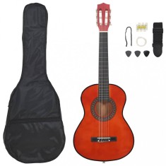 vidaXL Set de chitară clasică de &icirc;ncepători, 8 piese, 1/2 34&quot;