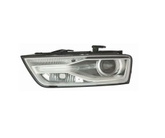 Far Audi Q3 (8u), 01.2015-08.2018, montare fata, stanga, bi-xenon; cu lumini de zi tip LED; D5S+H8+LED; electric; fara modul LED; fara bec xenon; far